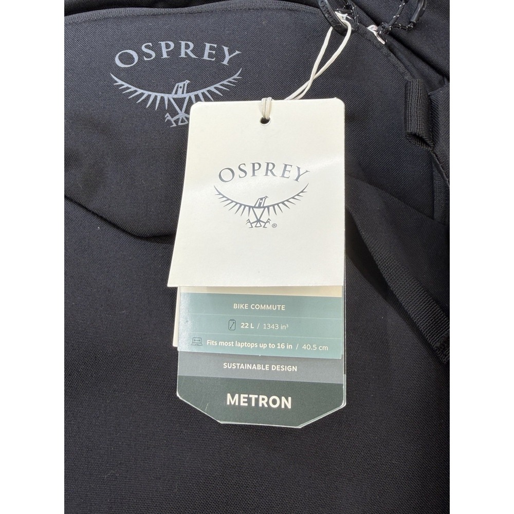Osprey Pack Metron 24L Pack Black New Bike Commute Bag Rain Cover - Picture 7 of 14